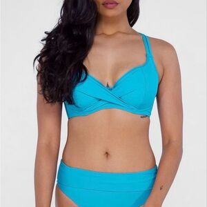 Birdsong fold over high waisted bikini bottom